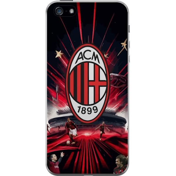 Apple iPhone 5 Läpinäkyvä kuori AC Milan