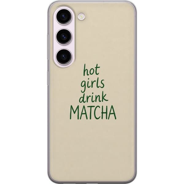Kompatibelt Mobildeksel til Samsung Galaxy S23 Matcha-jenter beige