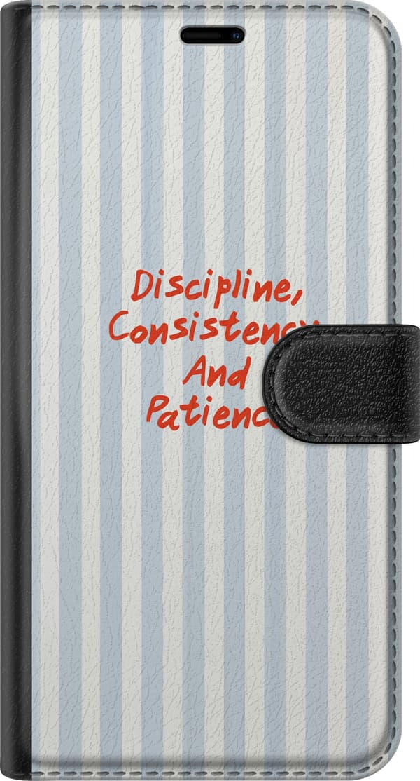 Kompatibelt Plånboksfodral till Samsung Galaxy A13 Tålamod på ränder blå