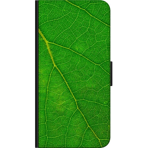 Kompatibel Tegnebogsetui til Samsung Galaxy Note10+ Grønne bladnerver grøn