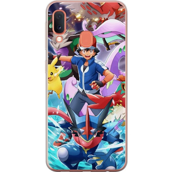 Samsung Galaxy A20e Läpinäkyvä kuori Pokemon