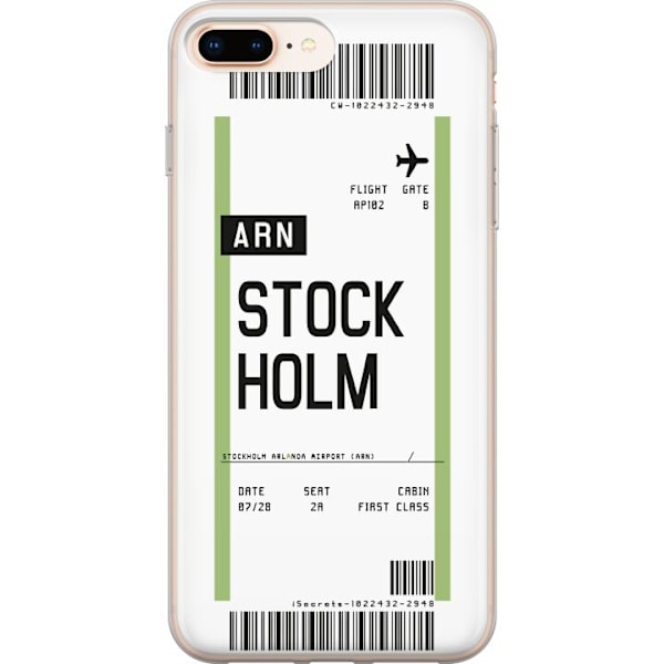 Apple iPhone 8 Plus Gennemsigtig cover Stockholm