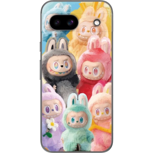 Google Pixel 8a Läpinäkyvä kuori Labubu Luonnos Tyyli
