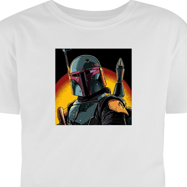 T-shirt til Voksen | Klassisk Voksen T-shirt The Mandalorian hvid XL