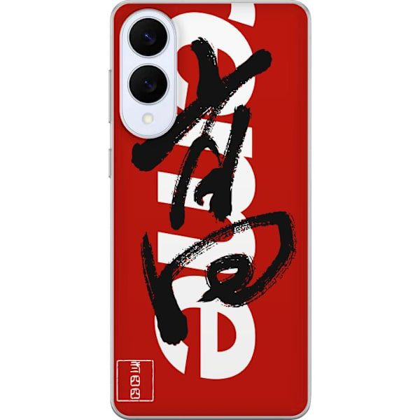 Samsung Galaxy S25 Edge Läpinäkyvä kuori Supreme Punainen Graffiti Katupukeutuminen Suunnittelu Muotikuvake Trendikäs Graffiti Kuviointi Suosittu