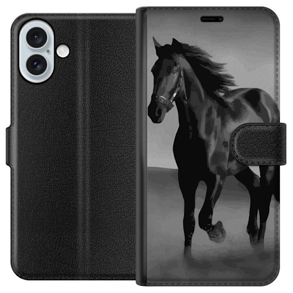 Apple iPhone 16 Plus Plånboksfodral Dark Horse