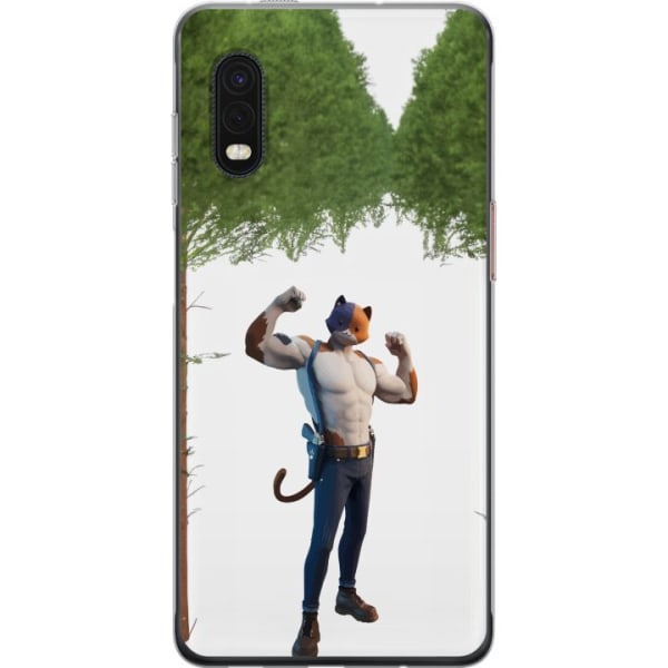 Samsung Galaxy Xcover Pro Gjennomsiktig deksel Fortnite - Meow