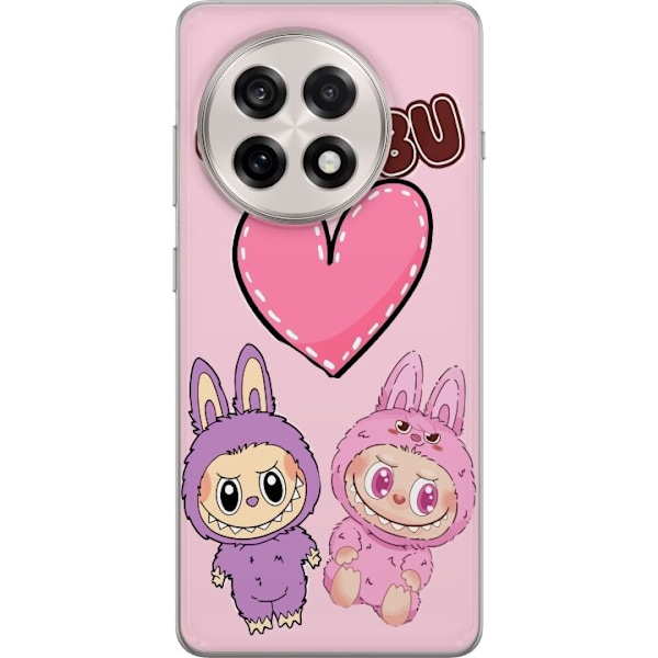 OnePlus 13R Gennemsigtig cover Labubu Pink Monster