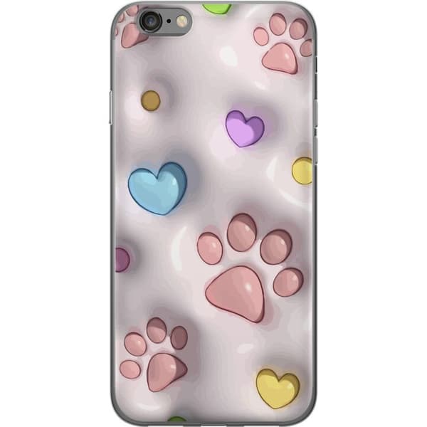 Kompatibelt Mobildeksel til Apple iPhone 6 Fluffy Pfoten