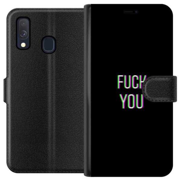 Samsung Galaxy A40 Plånboksfodral FUCK YOU *