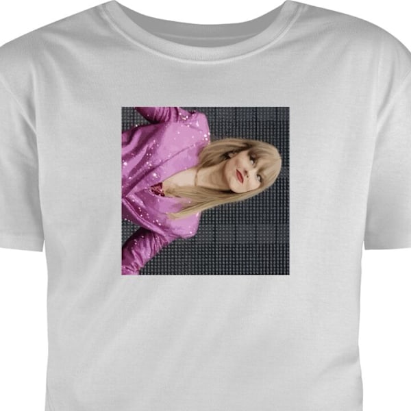 Børne T-shirt | Behagelig T-shirt til Børn Taylor Swift grå 3-4 År