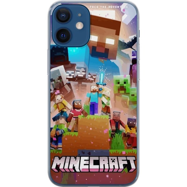 Apple iPhone 12 mini Genomskinligt Skal Minecraft