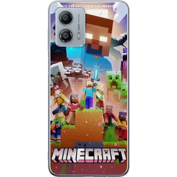 Motorola Moto G53 Genomskinligt Skal Minecraft