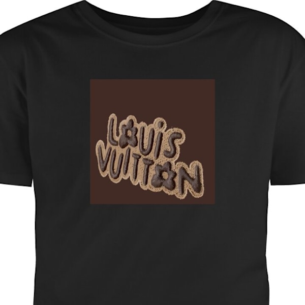 T-shirt til Voksen | Klassisk Voksen T-shirt LV sort XL