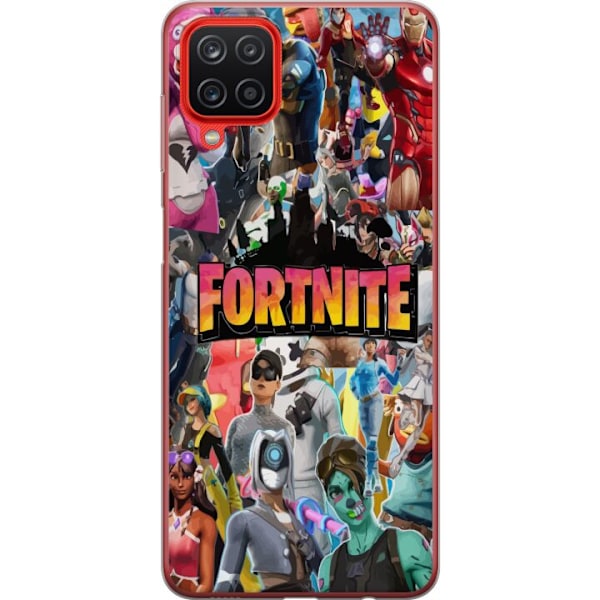 Samsung Galaxy A12 Läpinäkyvä kuori Fortnite