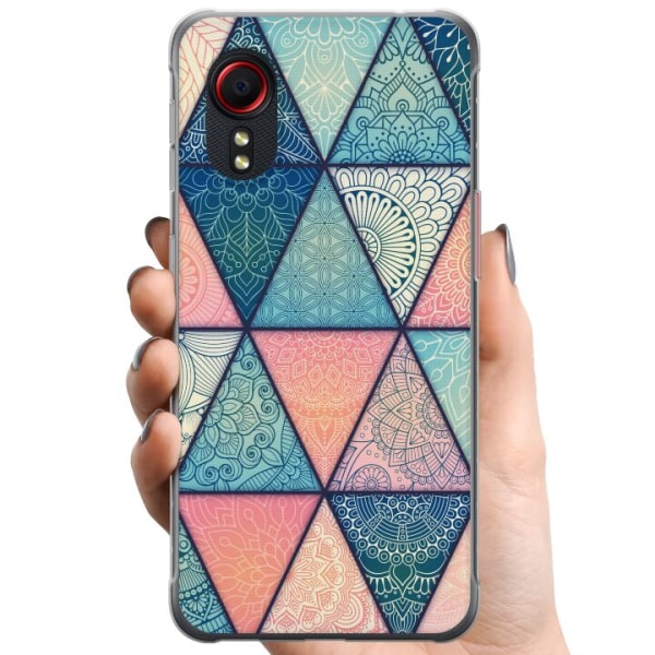 Samsung Galaxy Xcover 5 TPU Mobildeksel Mandala Triangler