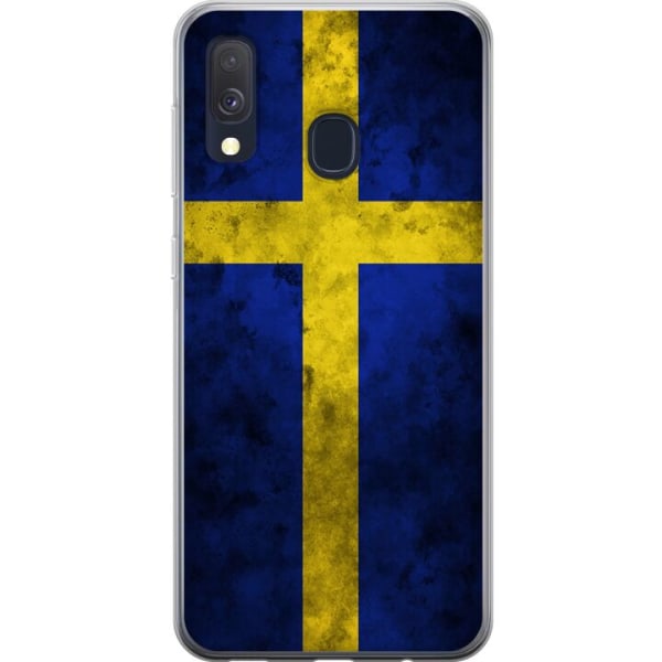 Samsung Galaxy A40 Deksel / Mobildeksel - Sverige Flag