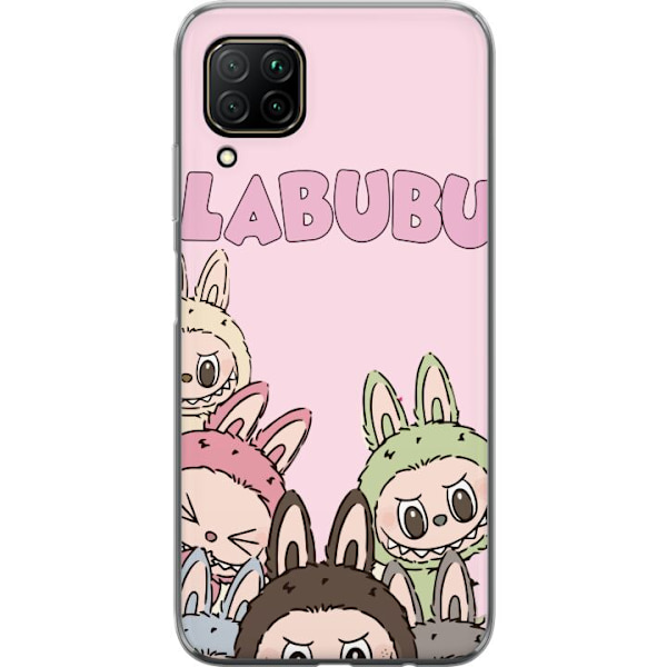 Huawei P40 lite Genomskinligt Skal Labubu Pop Mart Karaktärer Figurer Samlarobjekt Populär Figurserie Design Pop Mart Toy Art Motiv