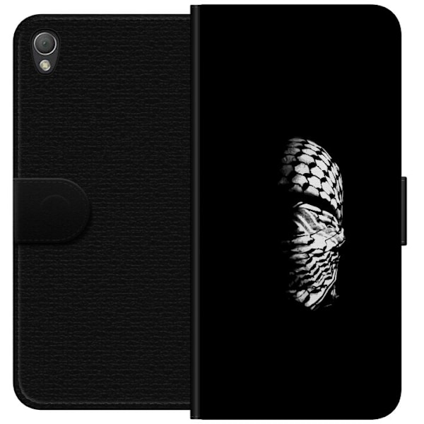 Sony Xperia Z3 Tegnebogsetui Keffiyeh-mønster - klassisk sort