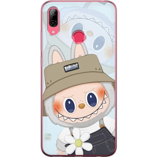 Huawei Y7 (2019) Gennemsigtig cover Labubu med hat - Pop Mart