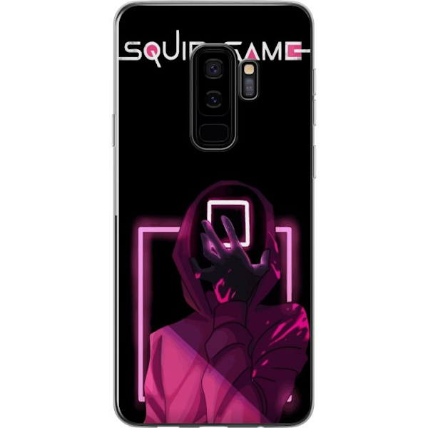 Samsung Galaxy S9+ Genomskinligt Skal Squid Game Tema Populär Serie Motiv Grafiskt Ikoniskt Design Asiatisk Popkultur Spänning Drama