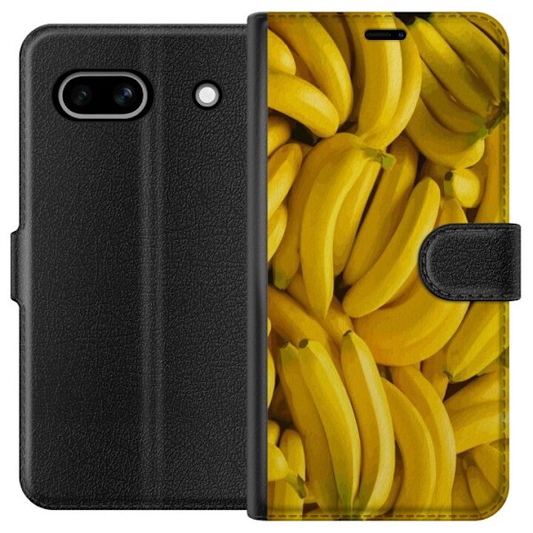 Google Pixel 7a Plånboksfodral Banana Pattern – lekfullt m