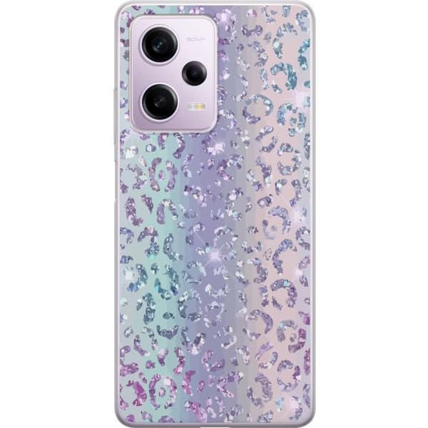 Kompatibelt Mobildeksel til Xiaomi Redmi Note 12 Pro Glitter Leopard