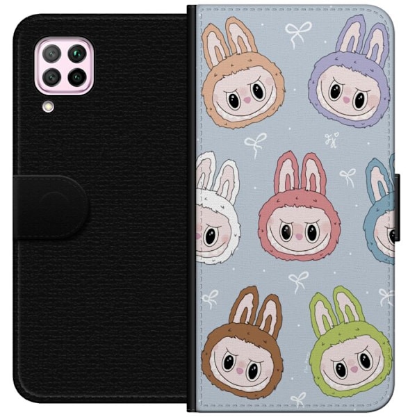 Huawei P40 lite Lompakkokotelo Tähtikuvioitu hirviöasenne