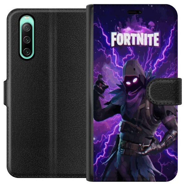 Sony Xperia 10 IV Tegnebogsetui Fortnite Raven