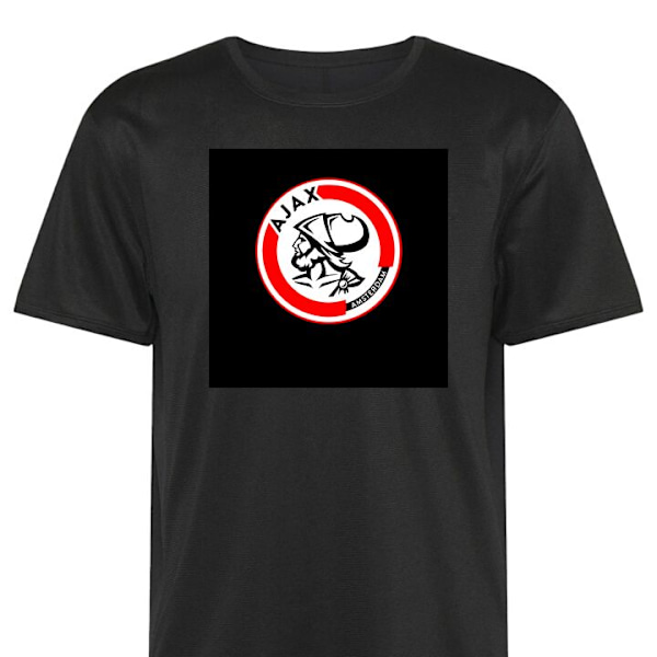 Tränings-T-shirt | Sport-T-shirt för Vuxen Ajax svart 3X-Large