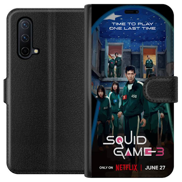 OnePlus Nord CE 5G Plånboksfodral Squid Game Säsong 3 Seriefigurer Populärt TV Serie Motiv Ikoner Spänning Drama Asiatisk Design Trend