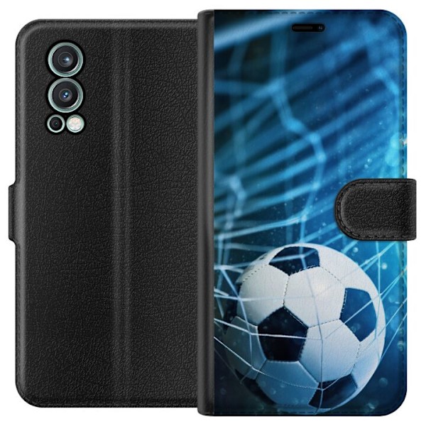OnePlus Nord 2 5G Tegnebogsetui Fodbold