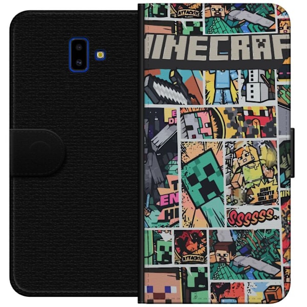 Samsung Galaxy J6+ Plånboksfodral Minecraft Art