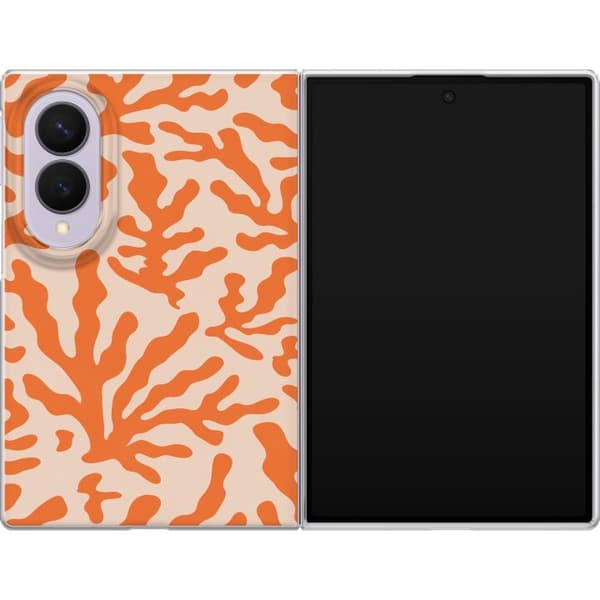 Kompatibelt Mobildeksel til Samsung Galaxy Z Fold8 Oransje korallgrener oransje
