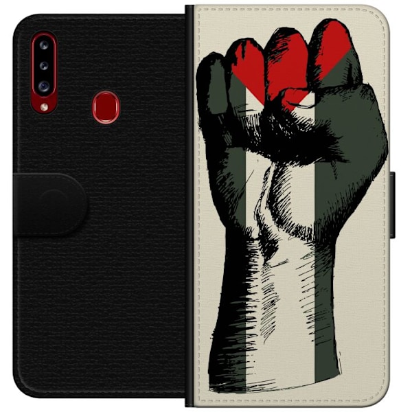 Samsung Galaxy A20s Lommeboketui Hand knyttet i Palestinas far