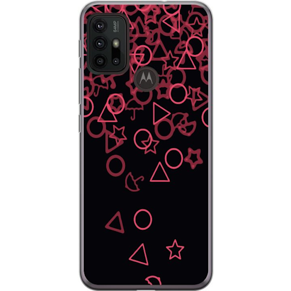 Motorola Moto G30 Läpinäkyvä kuori Squid Game Ikoni Sarja Suosittu TV-peli Ikoni Graafinen Motiivi Aasialainen Trendi Draamasarja