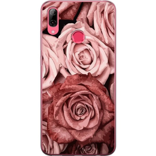Huawei Y7 (2019) Läpinäkyvä kuori Ruusut