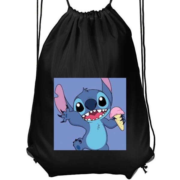 Gympapåse | Lätt Träningsväska för Vuxna Stitch svart Vuxen