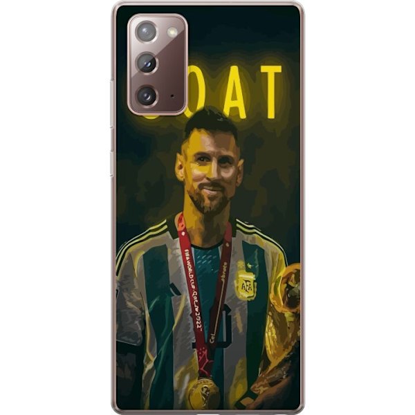 Samsung Galaxy Note20 Läpinäkyvä kuori Vuohi Messi