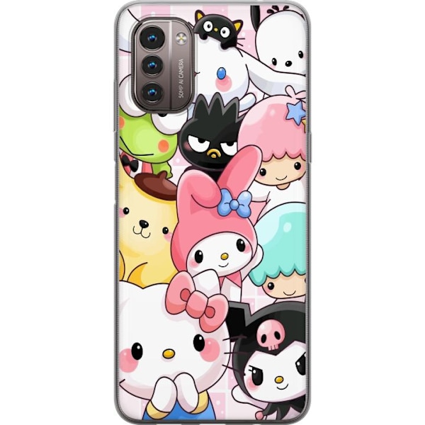 Nokia G21 Läpinäkyvä kuori Kawaii Sanrio Crew