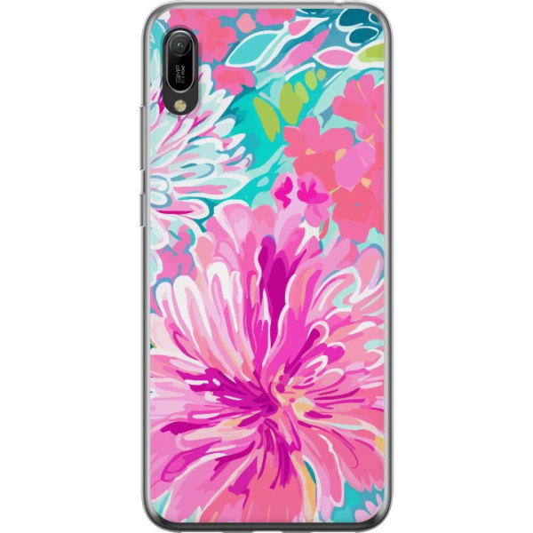 Huawei Y6 Pro (2019) Gennemsigtig cover Blomsterrebs