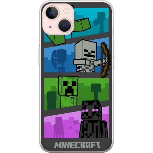 Apple iPhone 13 Läpinäkyvä kuori Minecraft