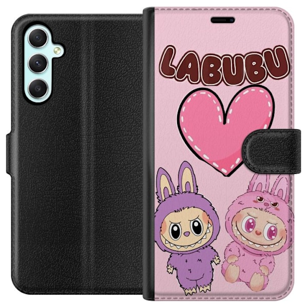Samsung Galaxy A34 Plånboksfodral Labubu Pink Monster