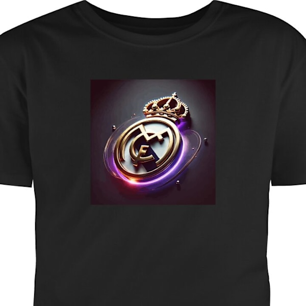 Børne T-shirt | Behagelig T-shirt til Børn Real Madrid CF sort 3-4 År