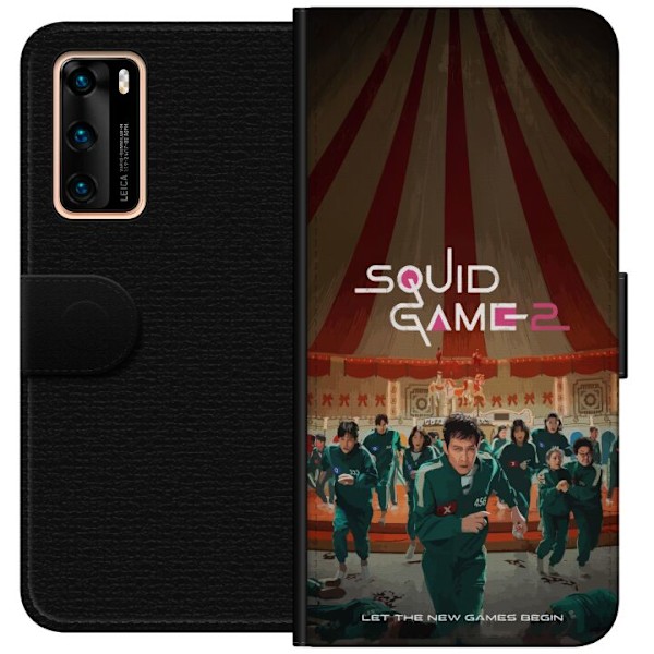 Huawei P40 Lompakkokotelo Squid Game