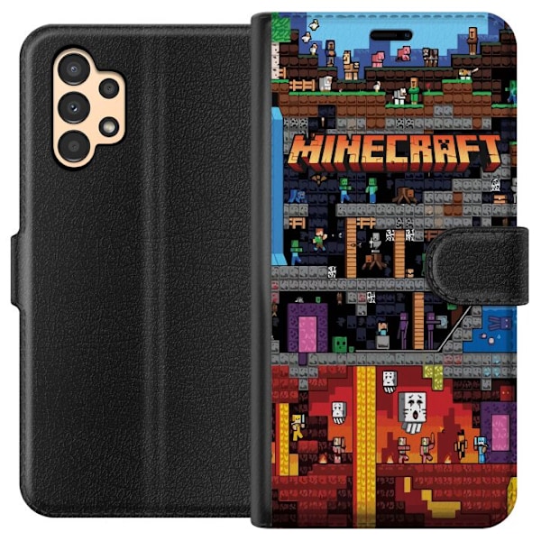 Samsung Galaxy A13 Lompakkokotelo Minecraft