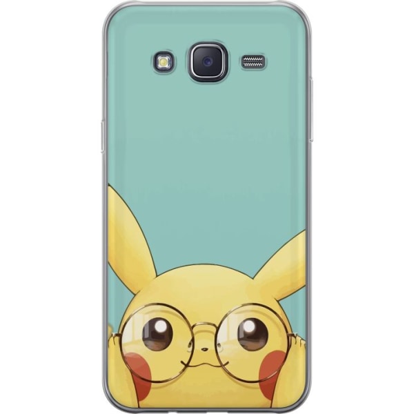 Samsung Galaxy J5 Genomskinligt Skal Pikachu glasögon