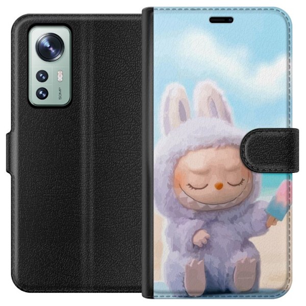 Xiaomi 12 Tegnebogsetui Labubu Lyserød Stemning