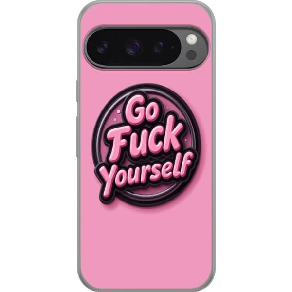 Kompatibelt Mobildeksel til Google Pixel 9 Pro XL Rosa 3D textposter