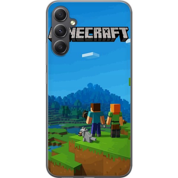 Samsung Galaxy A05s Läpinäkyvä kuori Minecraft Key Art